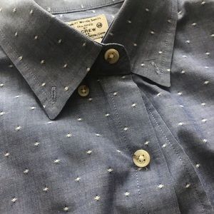 J.Crew dusty blue dot knot dress shirt